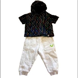 True Religion Boys 2-piece Matching set Size 12 Months